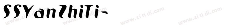SSYanZhiTi字体转换