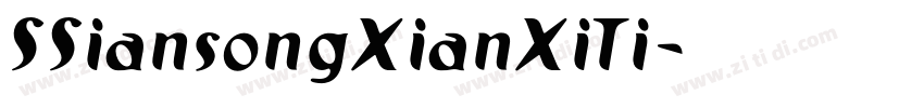 SSiansongXianXiTi字体转换