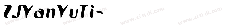 ZJYanYuTi字体转换