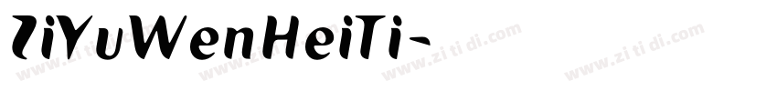 ZiYuWenHeiTi字体转换