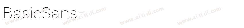 BasicSans字体转换