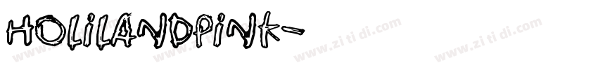 HolilandPink字体转换