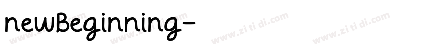 newBeginning字体转换 newBeginning字体转换