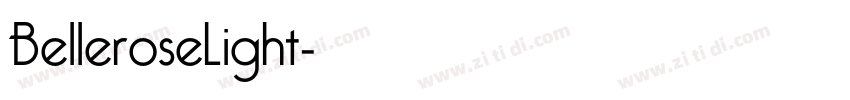 BelleroseLight字体转换 BelleroseLight字体转换