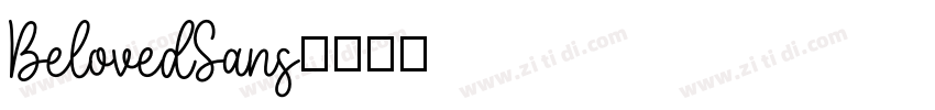 BelovedSans字体转换