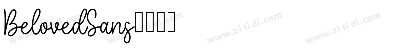 BelovedSans字体转换