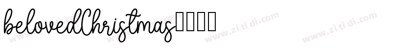 belovedChristmas字体转换
