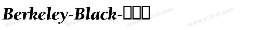 Berkeley-Black字体转换 Berkeley-Black字体转换