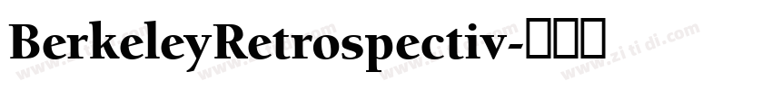 BerkeleyRetrospectiv字体转换