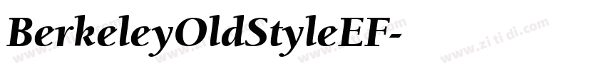 BerkeleyOldStyleEF字体转换 BerkeleyOldStyleEF字体转换