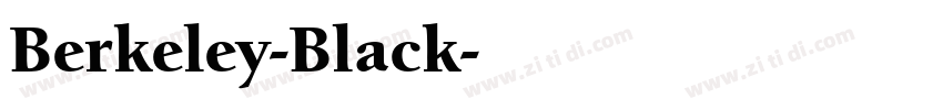 Berkeley-Black字体转换 Berkeley-Black字体转换