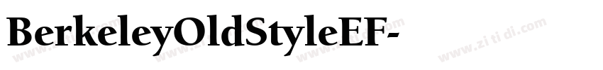 BerkeleyOldStyleEF字体转换 BerkeleyOldStyleEF字体转换