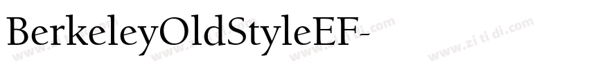 BerkeleyOldStyleEF字体转换 BerkeleyOldStyleEF字体转换