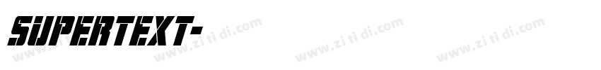 Supertext字体转换