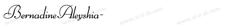 BernadineAleyshia字体转换