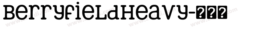 BerryfieldHeavy字体转换
