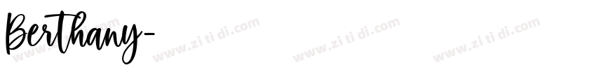 Berthany字体转换