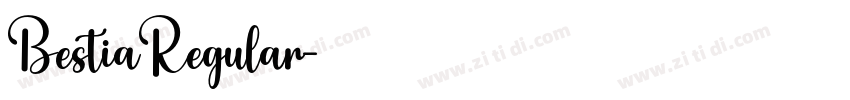 BestiaRegular字体转换