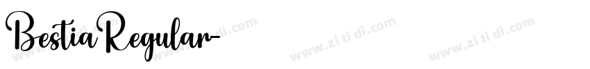BestiaRegular字体转换