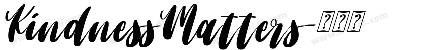KindnessMatters字体转换