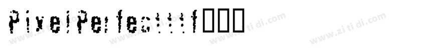 PixelPerfectttf字体转换