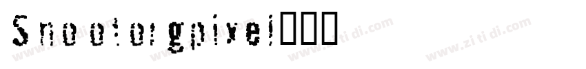 Snootorgpixel字体转换