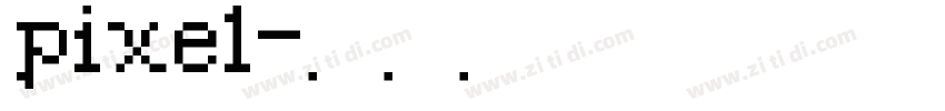 pixel字体转换
