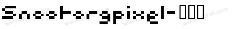 Snootorgpixel字体转换