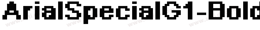 ArialSpecialG1-Bold字体转换