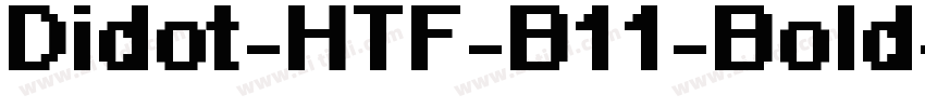 Didot-HTF-B11-Bold字体转换