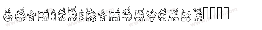 GothicBirthdayCake字体转换