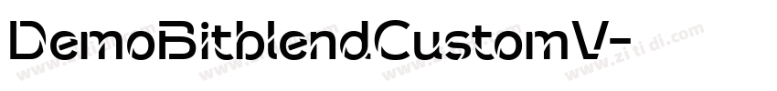 DemoBitblendCustomV字体转换 DemoBitblendCustomV字体转换