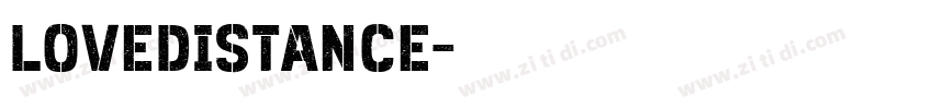 LoveDistance字体转换