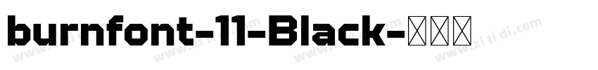 burnfont-11-Black字体转换 burnfont-11-Black字体转换