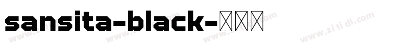 sansita-black字体转换