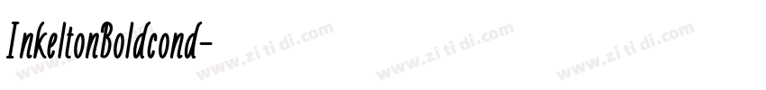 InkeltonBoldcond字体转换