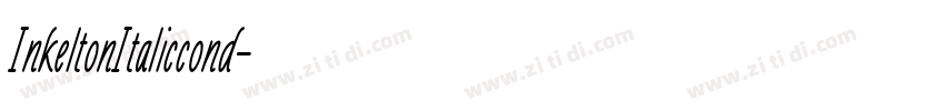 InkeltonItaliccond字体转换