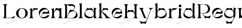 LorenBlakeHybridRegu字体转换