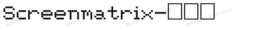 Screenmatrix字体转换
