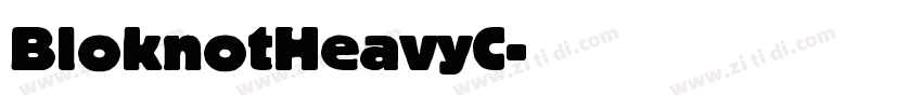 BloknotHeavyC字体转换