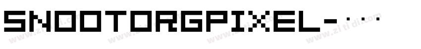 Snootorgpixel字体转换