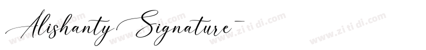 AlishantySignature字体转换