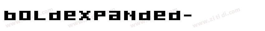 BoldExpanded字体转换