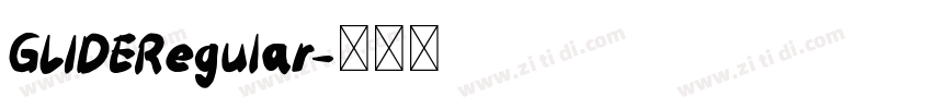 GLIDERegular字体转换