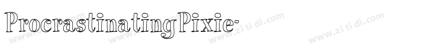 ProcrastinatingPixie字体转换