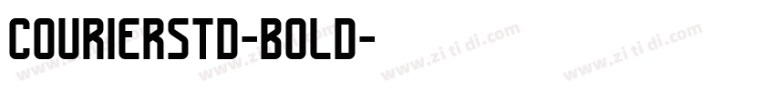 Courierstd-bold字体转换