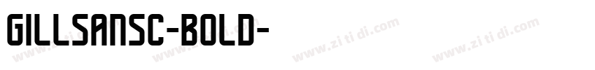 GILLSANSC-bold字体转换