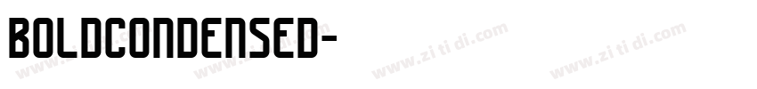 boldcondensed字体转换