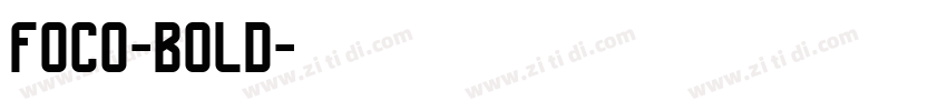 foco-bold字体转换