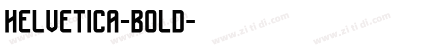 helvetica-bold字体转换